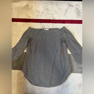 Babaton Monochrome Gingham Top